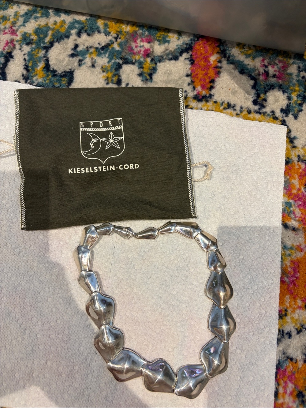 Kieselstein-Cord Women's Silver Sculpted Link Necklace
